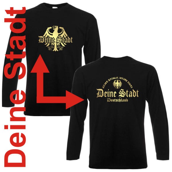 Longsleeve Deine Stadt, meine Heimat meine Liebe (SFU08-01b)