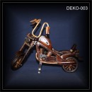 Harley Motorrad Chopper Holz dunkel 40X30cm (DEKO-003)