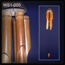 Bambus Klangspiel mit Kokos Halbschale antikbraun 40/70cm (WS1-005)